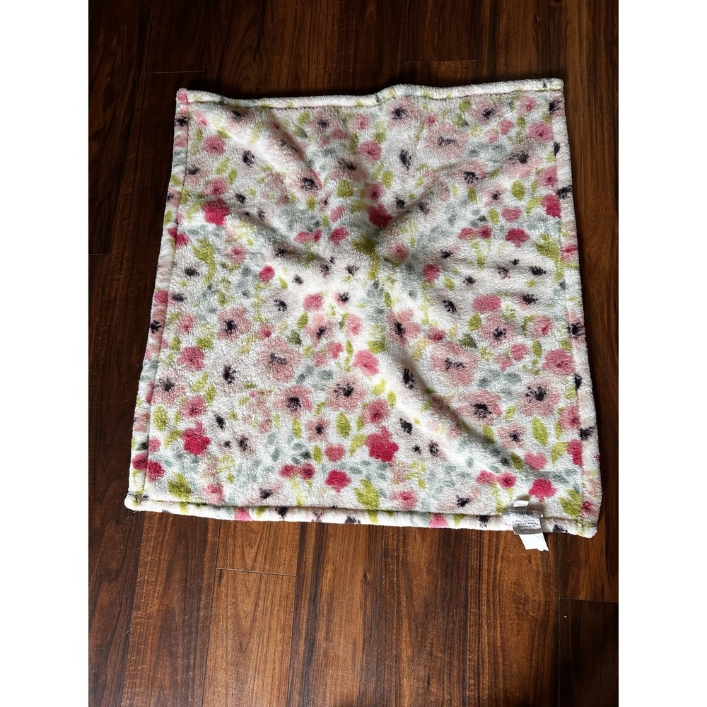 Baby Thro Rilynn Bunny Rabbit Floral Lovey Security Blanket Oversized 30x30 RARE - Picture 9 of 11